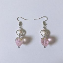 Boucles d'oreilles Harvey Pearl faites à la main boucles d'oreilles mignonnes Kawaii Grunge Soft