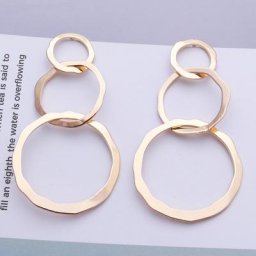 Ewelry – boucles auriculaires réactives en métal formes géométriques pour omen
