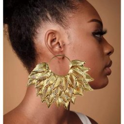 Boucles d'oreilles pendantes géométriques en métal doré pour femmes grandes boucles d'oreilles