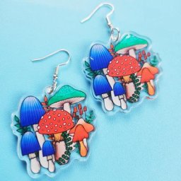 Boucles d'oreilles en acrylique mignonnes pour chambre plus lente bijoux créatifs cadeau