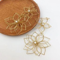 Boucles d'oreilles fleur en cristal exagérées pour femmes bijoux romantiques doux cadeaux de fête