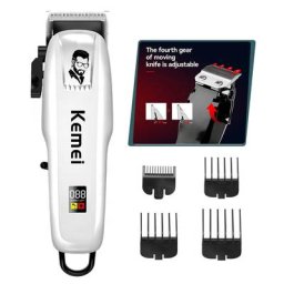 Kemei – tondeuse professionnelle Rechargeable pour hommes rasoir Machine de coupe de cheveux