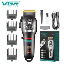 VGR Tondeuse Professionnel Tondeuse à cheveux Lame de revêtement en titane Machine à couper les