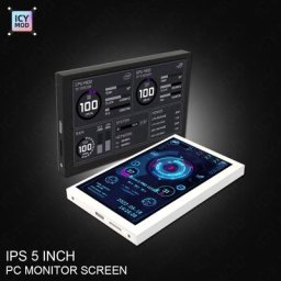 Moniteur LCD 5 pouces coque en métal écran secondaire 800x480 Mini écran IPS pour PC de jeu