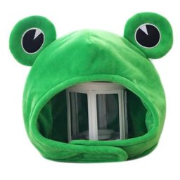 Chapeau en peluche avec de grands yeux de grenouille jouet casquette complète Costume de Cosplay