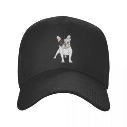 Casquette de baseball unisexe réglable personnalisée pour hommes et femmes bouledogue français