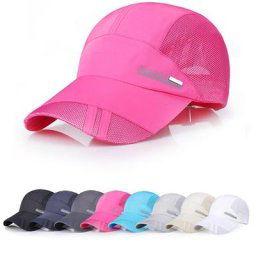 Chapeau de sport unisexe à séchage rapide pour hommes et femmes casquettes en maille avec lettres