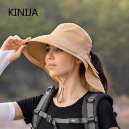 Chapeau de soleil à Large bord pour femmes bob été pêche en plein air randonnée Protection UV