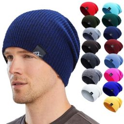 Bonnet élastique tricoté en acrylique unisexe coréen chaud pour femmes et hommes Hip-Hop
