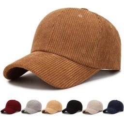 Casquette de baseball en velours côtelé pour hommes et femmes chapeau de sport hip hop réglable
