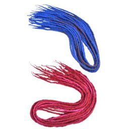 Dreadlocks synthétiques résistants aux déchirures 1 sac de tresses de couleur à la mode coiffure
