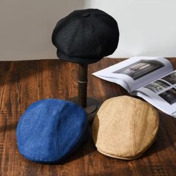 Casquettes gavroche pour hommes et femmes chapeaux plats respirants casquette octogonale vintage