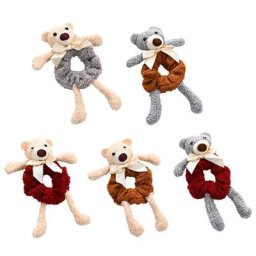 Chouchous en peluche jolis accessoires de cheveux durables chouchous ours en peluche attache