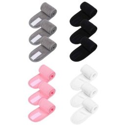 Kit de bandeau Spa Facial 3 pièces maquillage douche bain bandeau Sport tissu éponge serviette