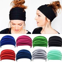Bandeau large et extensible pour le Sport le Yoga la Gym le Basketball le Fitness