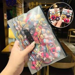 Petites bandes de cheveux élastiques colorées pour filles porte-queue de cheval pour enfants