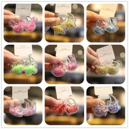 Bandes de cheveux élastiques transparentes pour enfants 2 pièces accessoires pour coiffure de bébé