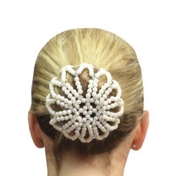 Filets à cheveux élastiques en maille perlée pour femmes et filles couvertures de chignon au