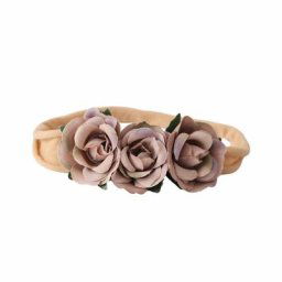 Enfants Fille En Nylon Rose Fleur Bandeau
