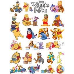 Autocollants en vinyle avec motif de Winnie l'ourson pour enfant patchs pour vêtements transfert