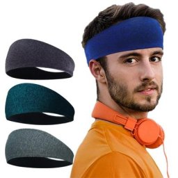 Bandeau artificiel astique Absorbant l'Eau pour Homme Idéal pour le Yoga la Course à Pied le