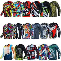 EllYIYUAN-Maillot de cyclisme à manches longues pour homme T-shirt de vélo T-shirt de vélo