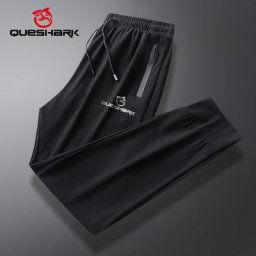 Queshark – pantalon de cyclisme réfléchissant en soie glacée pour hommes séchage rapide poches à