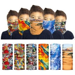 Bandana Simple à la mode Tube chauffant pour le cou coupe-vent Anti-poussière sans couture pour