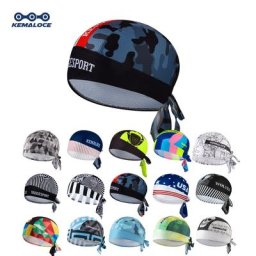 KAMALOCE-Foulard de cyclisme pour homme bandana casquette 100% polyester rouge noir été
