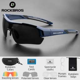 ROCKBROS-Lunettes de cyclisme pour homme et femme verres polarisés monture myopie sport
