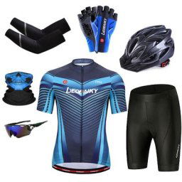 Kit de cyclisme respirant à manches courtes pour hommes vêtements de vélo d'été maillot VTT