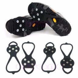 Chaussures antidérapantes de cyclisme 2 pièces Crampons de neige et de glace
