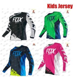 Maillot de cyclisme pour enfants vêtement de motocross descente VTT chauve-souris renard