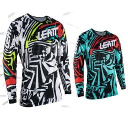 HISERWA LEATT-Maillot de cyclisme pour homme chemise de course de motocross chemise de moto