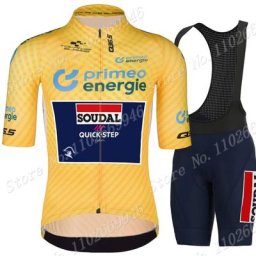 Soudal-Ensemble maillot et short de cyclisme Quick Step vêtements d'été pour vélo de route VTT