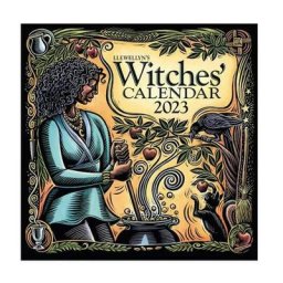 Calendrier mural des sorcières 2023 planificateur artistique rétro calendrier hebdomadaire