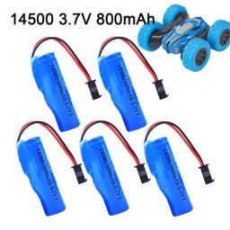 Batterie ion pour voiture RC cascadeur 14500 SM-2P 3.7V 800mAh pièce de rechange pour JJRC C2 D828