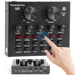 Carte son externe professionnelle Interface Audio pour ordinateur téléphone Microphone karaoké