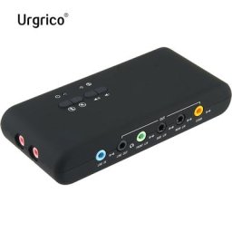 Urgrico-Carte son externe avec éventuelles DIF et câble d'extension USB 7.1 pour PC et ordinateur