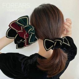 Pince à cheveux en velours noir nœud papillon Vintage élégant ruban pour coiffure outils de