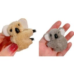 Jolies pinces à cheveux Koala petites barrettes frange en peluche pinces à cheveux coordonnantes
