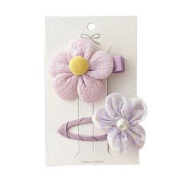 Pinces à cheveux à fleurs violettes épingles à cheveux pour enfants coiffure à Clip latéral pour