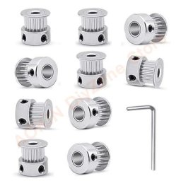 Roue de poulie de synchronisation GT2 5mm 20 dents largeur 6mm avec clé Allen pièces
