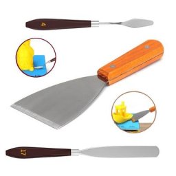 Mini spatule à pelle MEGA modèles 3D en acier inoxydable lame no.4 No. 17 pour le nettoyage de la