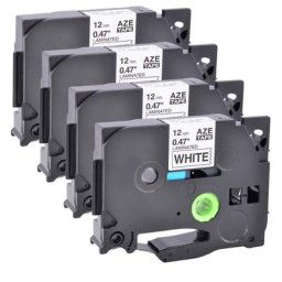 4PK Label Tape Compatible avec Brother TZe-231 TZ-231 Regional P-Touch Label Maker Tape pour PT D210