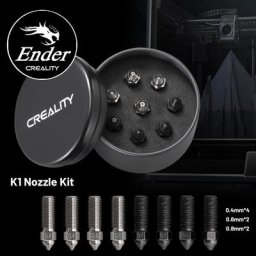 CREALITY Nouveau 8pcs K1 Buse Kit Alliage De Cuivre et Acier Trempé Supportant L'impression À Grande