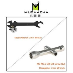 Écrou à vis figuré Mini M2 M2.5 M3 manchon croisé hexagonal outil d'entretien 4 tailles manchon