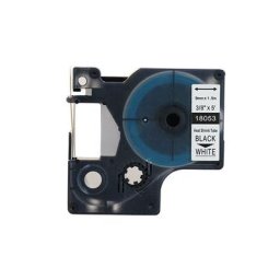 Dymo – tube thermorétractable noir sur blanc 9mm RS5W 18053
