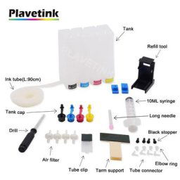 Plavetink-Système d'Alimentation en Encre Continue pour Imprimante HP 350 351 XL Cartouche