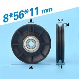 Roue concave U à rainure en V poulie de roulement 638zz/rouleau roue de porte d'ascenseur/roue de